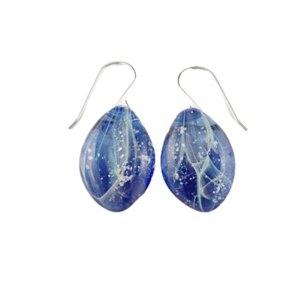 Memorial Silver Smoke Drop Earrings