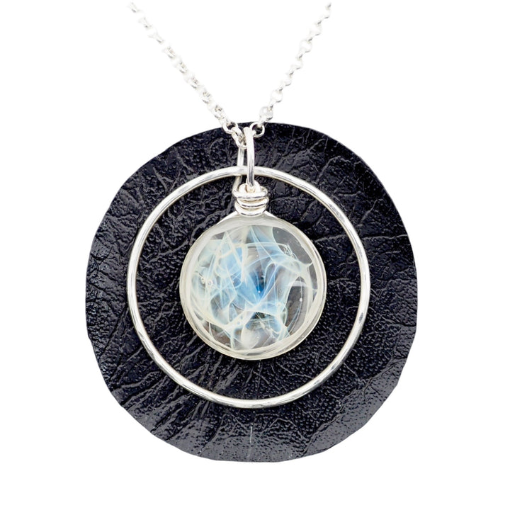 Memorial Silver Single Hoop Necklace