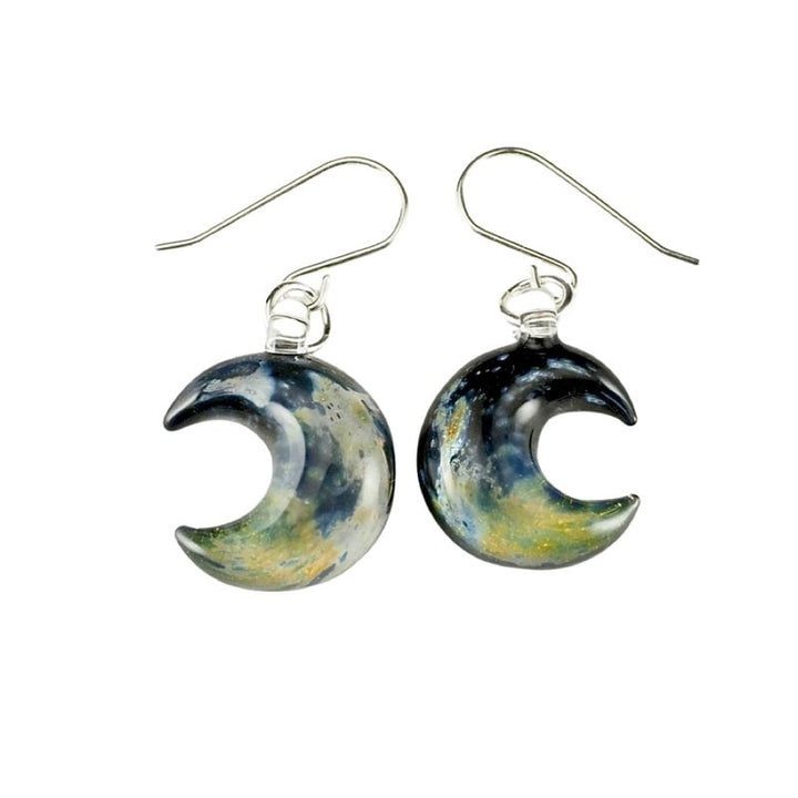 Starry NightCrescent Moon Earring