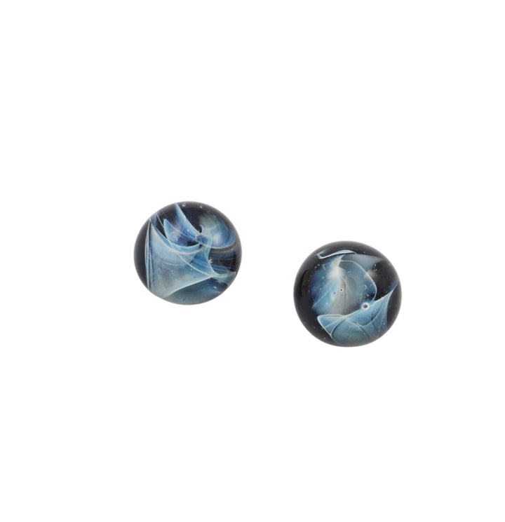 Silver Smoke Stud Earrings