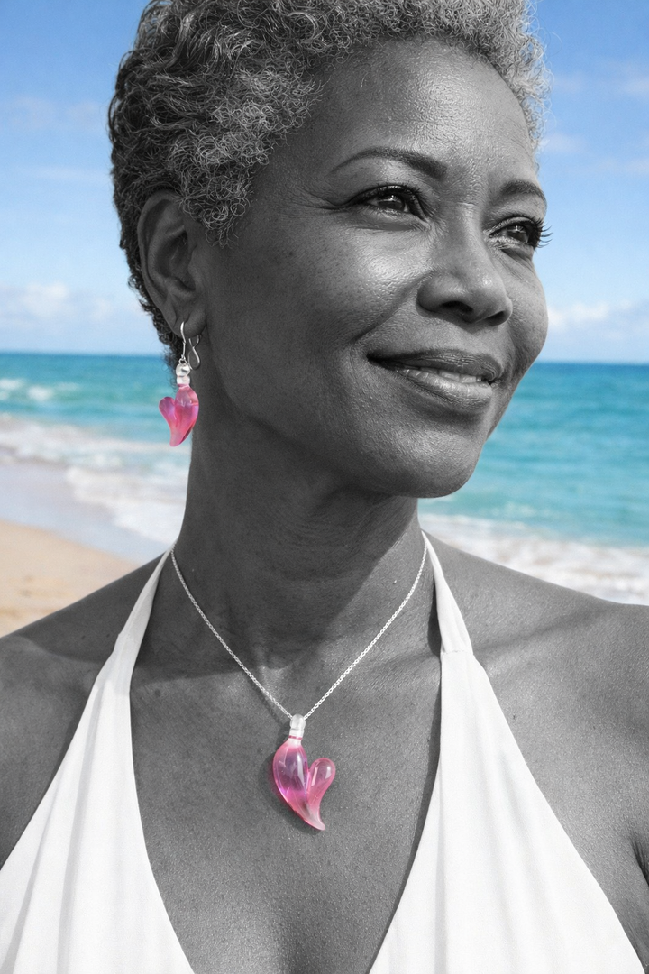 Heart Necklace & Earring Set