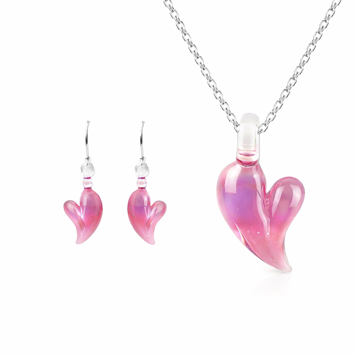 Heart Necklace & Earring Set