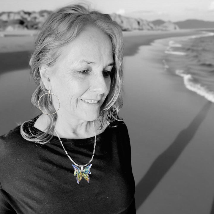 Glass Butterfly Necklace – Handmade Vancouver Island Artisan Jewelry