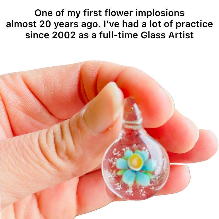 Borosilicate Intermediate Flameworking 3-D Flower (Solid Glass Forms)