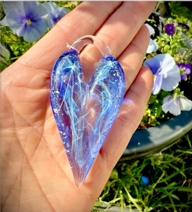 Memorial Heart Sun-catcher | Cremation Ash Jewelry